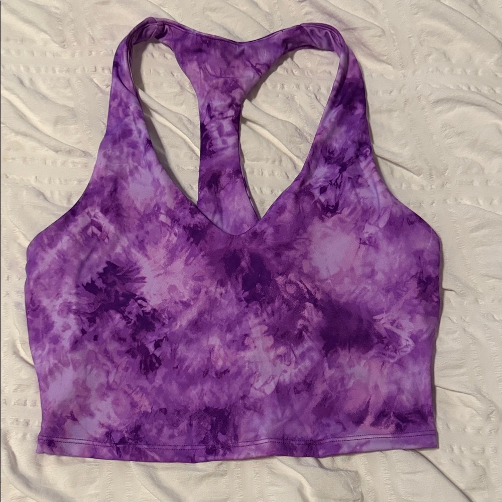 LiCi Purple Tie-Dye Women's Sports Bra